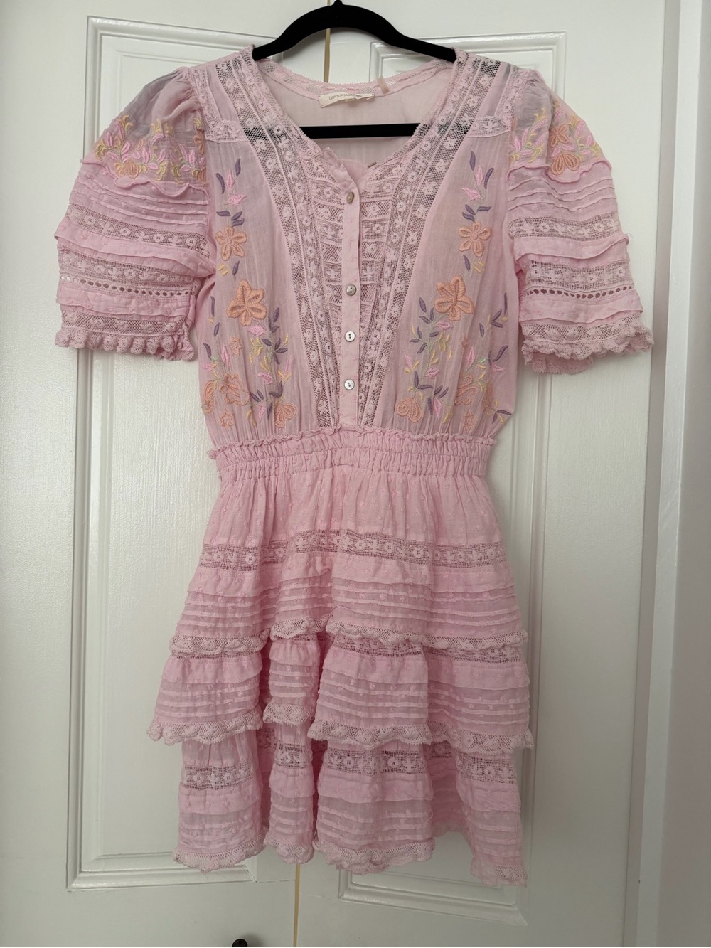 LoveShackFancy Pink Quincy dress